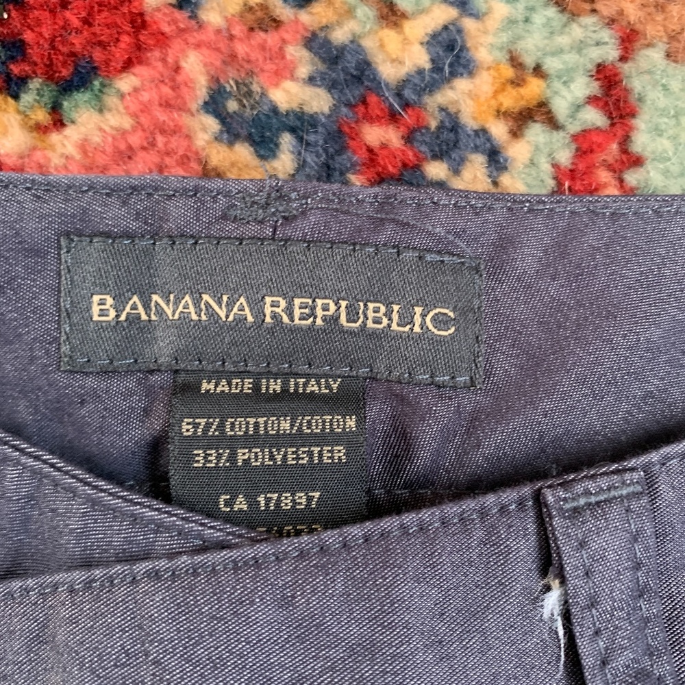 Banana republic Made in Italy cotton/poly trousers. Worn a few times